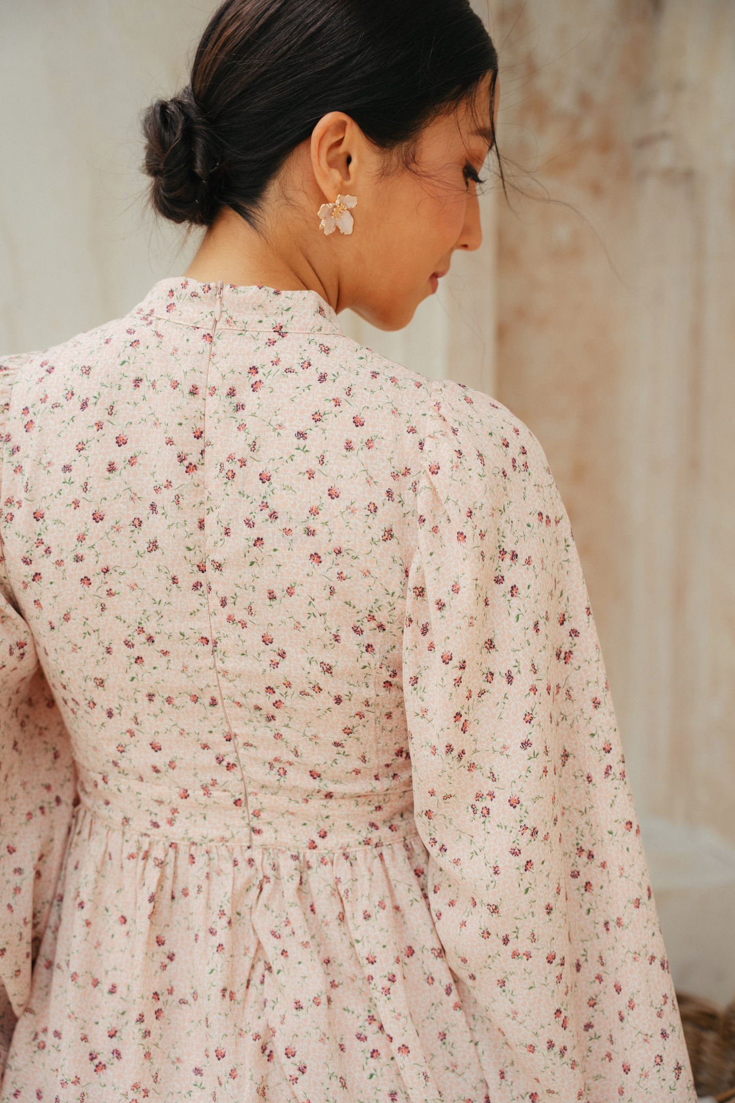 The Opal Kurung in Antique Rose