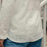 The Jannah Top In White Broderie Anglaise