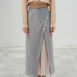 Dusky Pleated Skirt