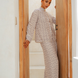 The Thalia Kurung in Dusty Lavender