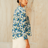The Jannah Kurung in Cobalt Rose