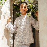 The Thalia Kurung in Dusty Lavender