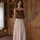 The Edith Skirt in Ballerina Pink
