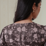 The Aida Dress in Silver Rose