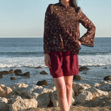 The Jannah Top in Mahogany Bloom