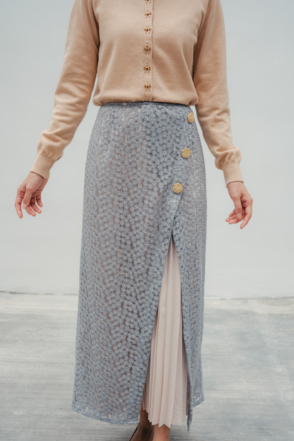 DUSKY PLEATED SKIRT