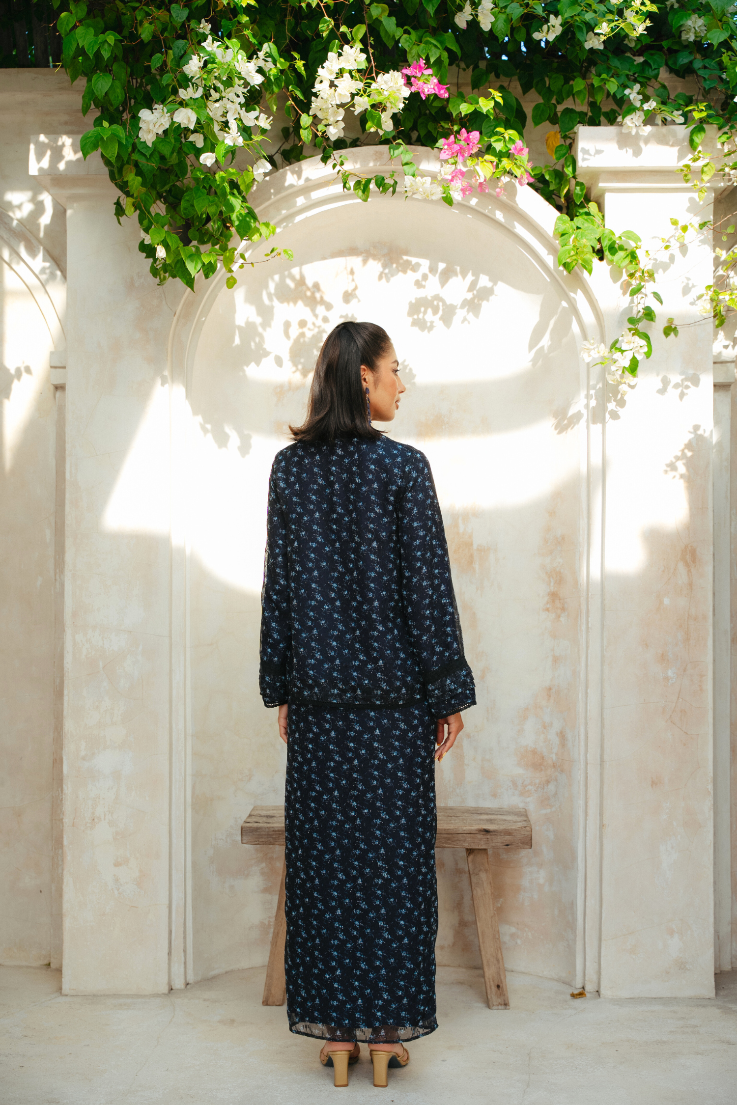 The Thalia Kurung in Dion Floral