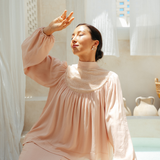The Georgia Kurung in Blush