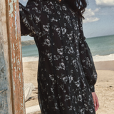 The Lorna Dress in Deep Ocean Floral