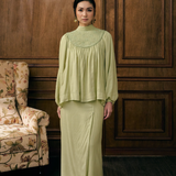 The Georgia Kurung in Sage
