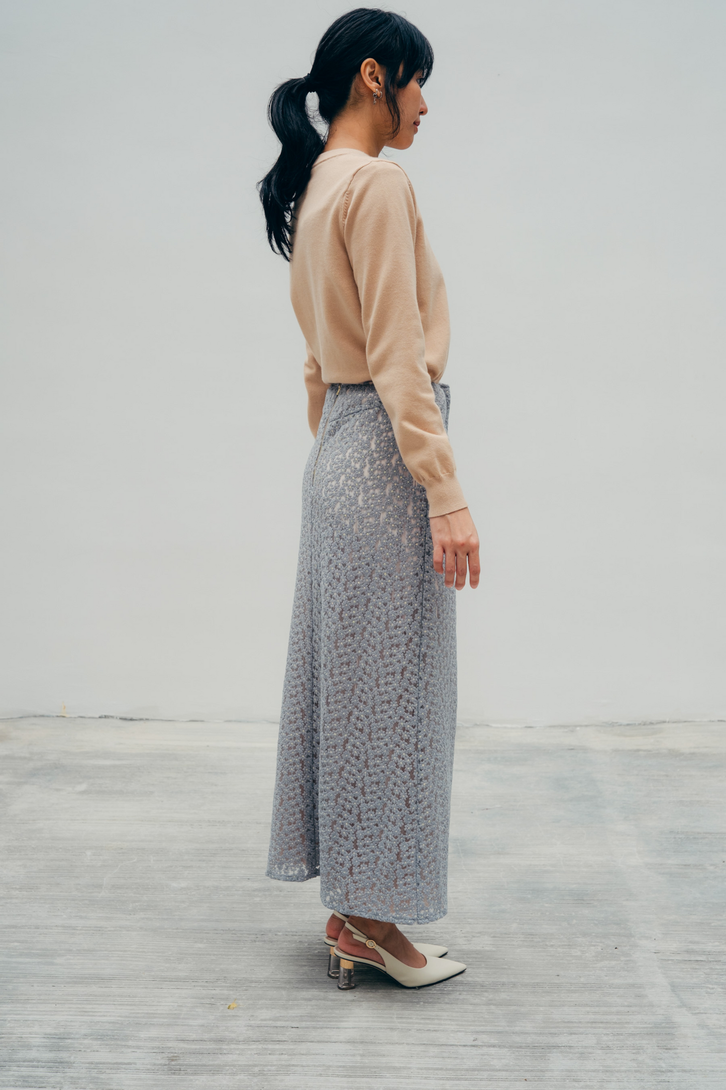 DUSKY PLEATED SKIRT