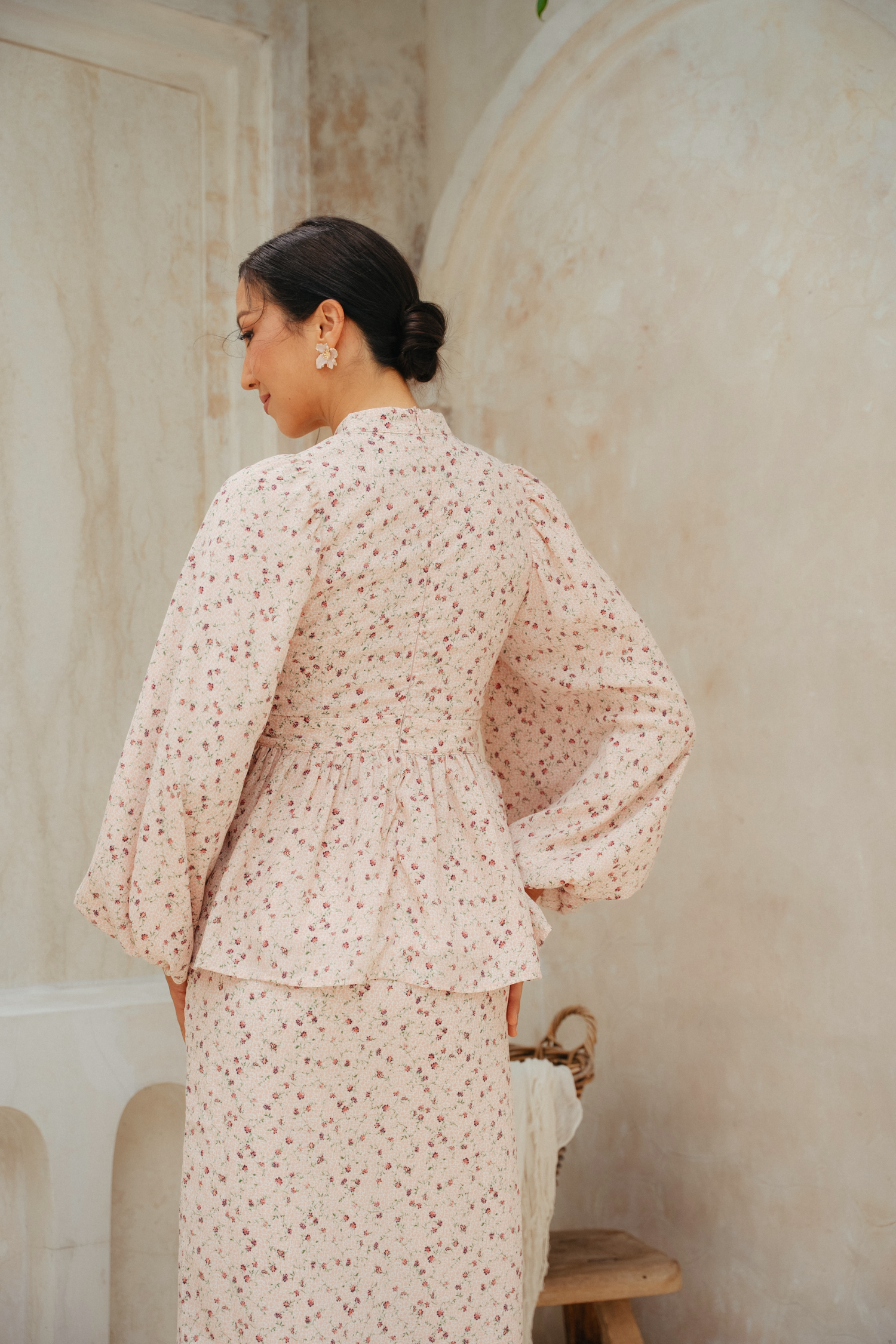 The Opal Kurung in Antique Rose
