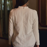 The Jannah Top In White Broderie Anglaise