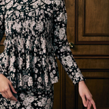 The Jannah Kurung in Nocturne Bloom