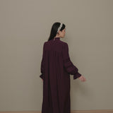 Solange Dress in Deep Purple