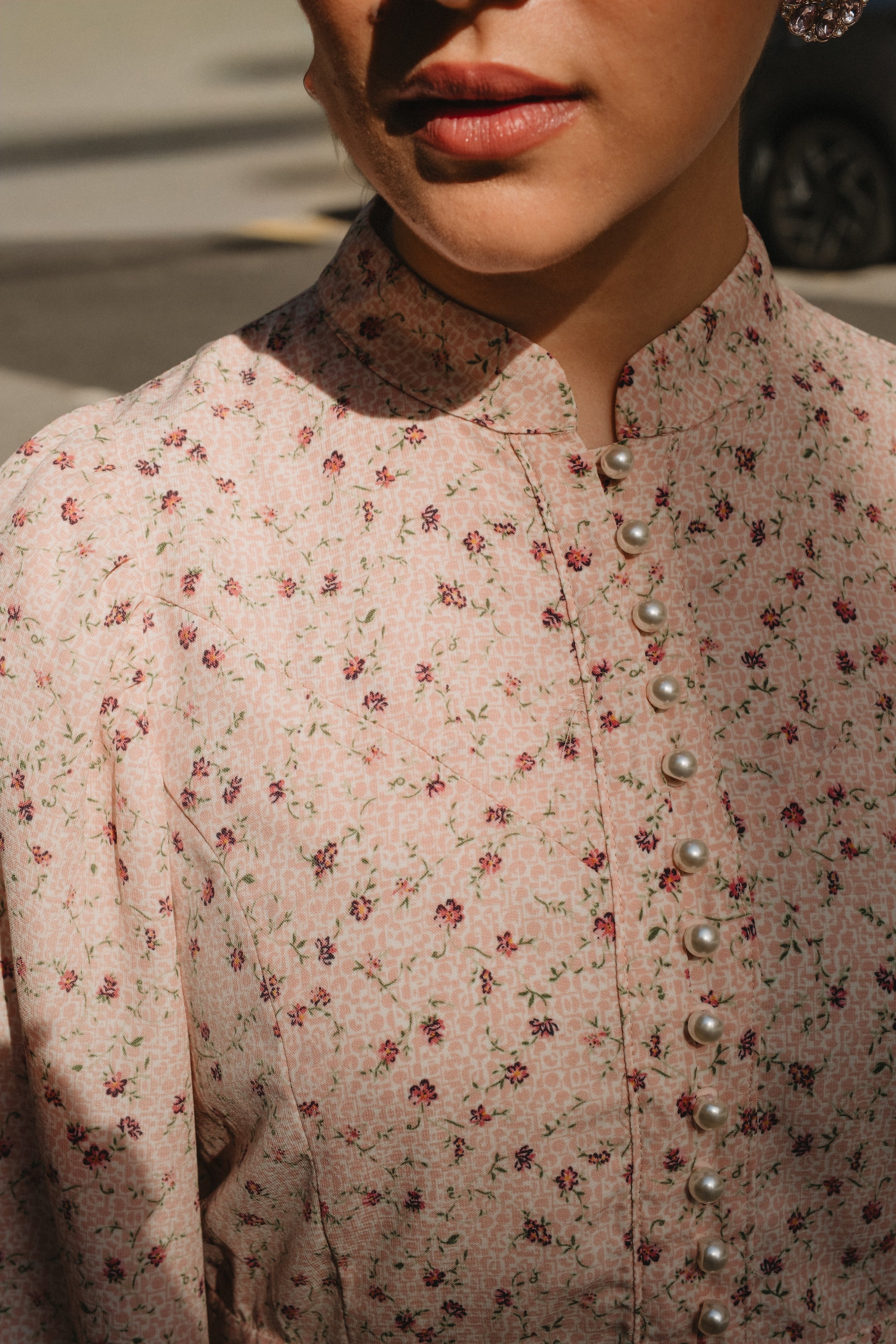 The Opal Kurung in Antique Rose