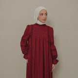 Solange Dress in Burgundy