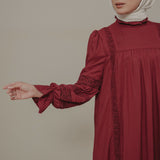 Solange Dress in Burgundy