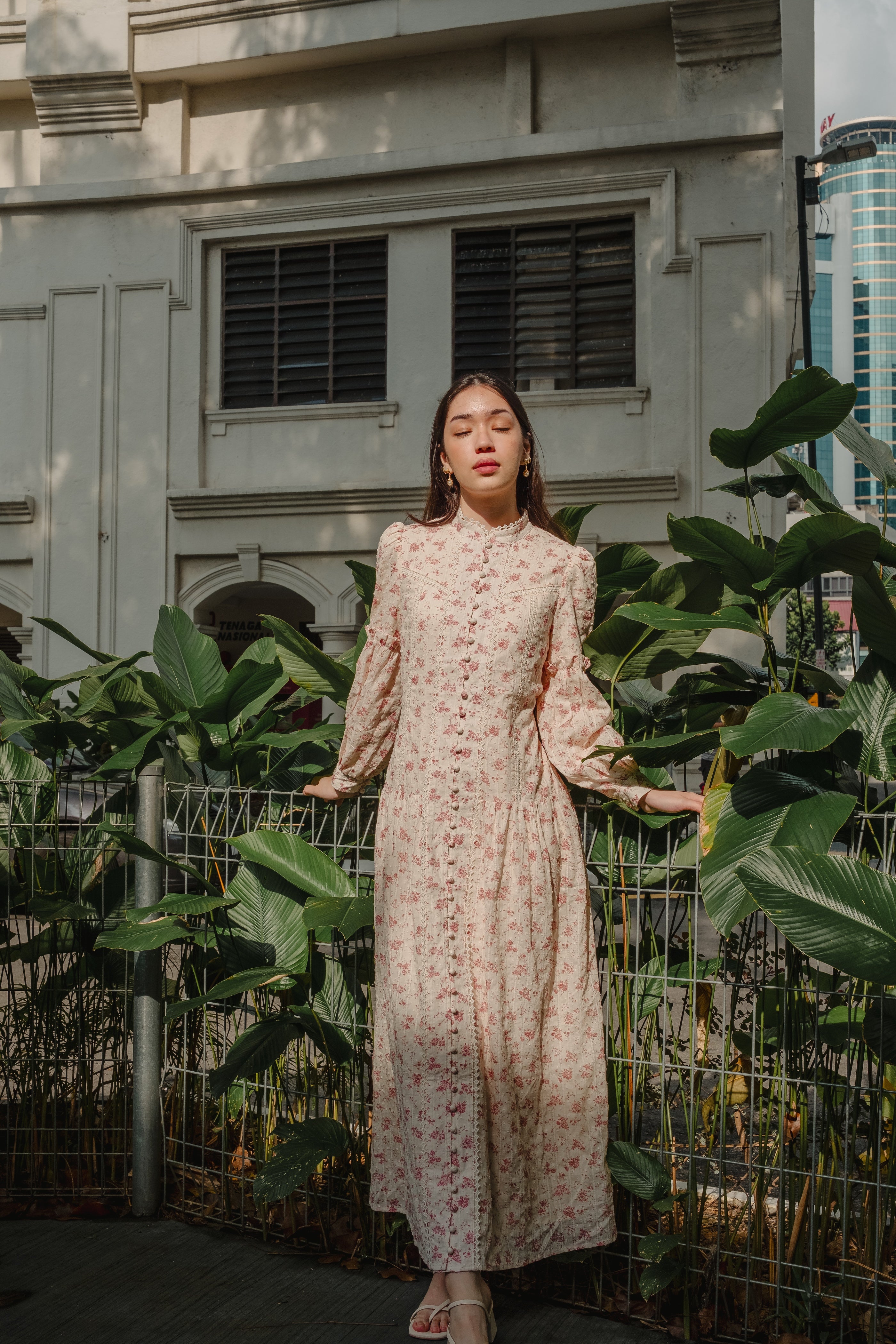 The Lorna Dress In Evening Blush