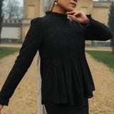 The Jannah Kurung in Black Broderie Anglaise