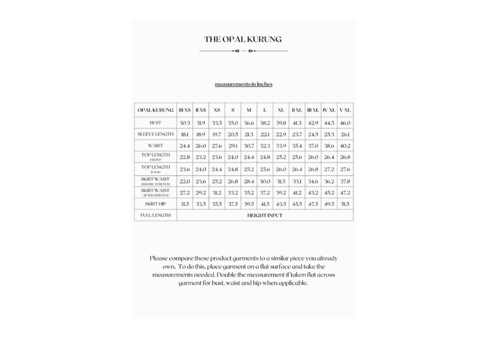 Opal Kurung Silhouette - Light Butter ™