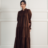 The Holly Dress in Walnut