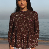 The Jannah Top in Mahogany Bloom
