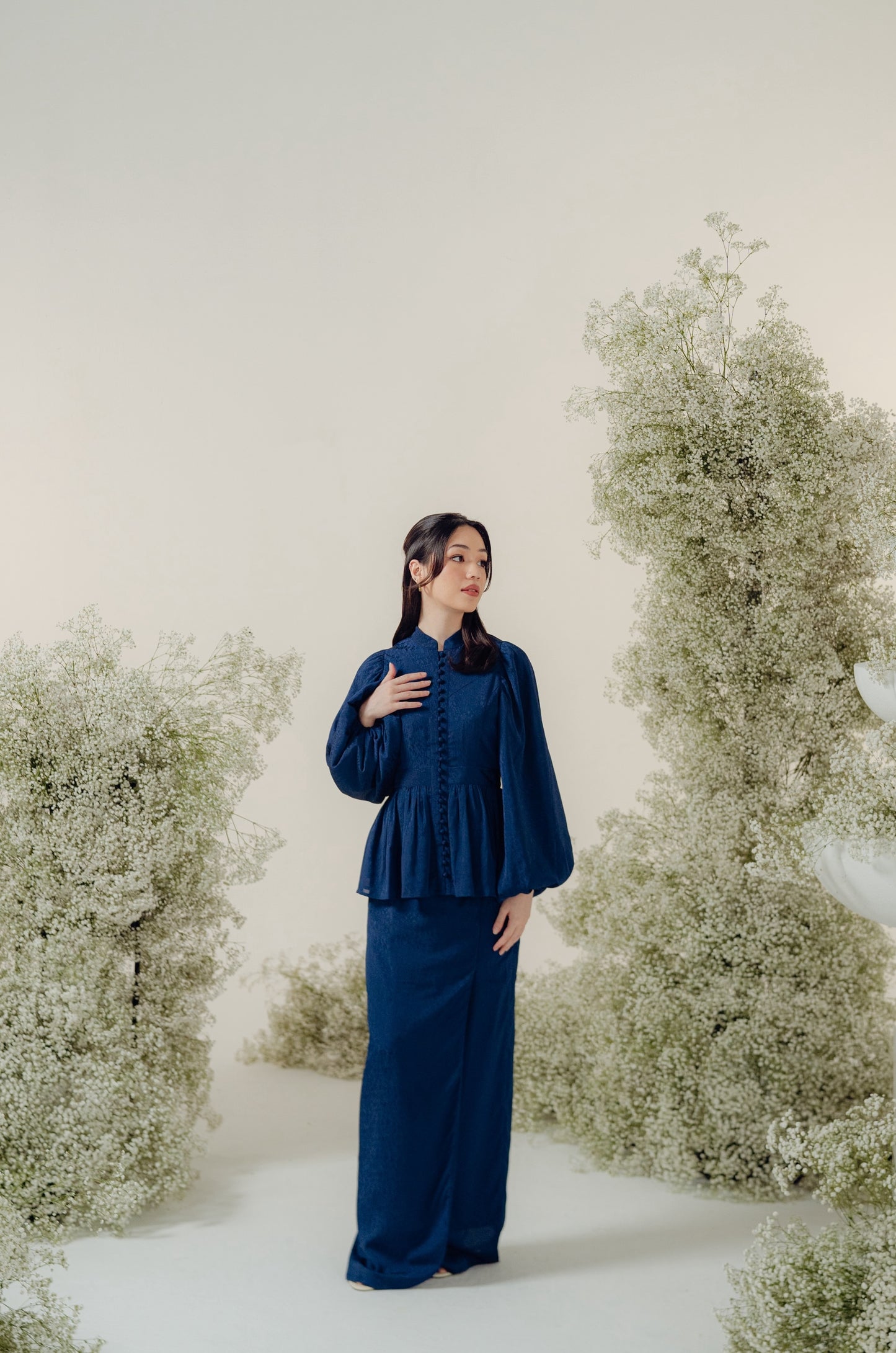 The Opal Kurung in Royal Blue