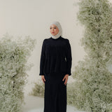 The Jannah Kurung in Black Broderie Anglaise