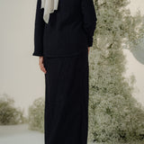 The Jannah Kurung in Black Broderie Anglaise