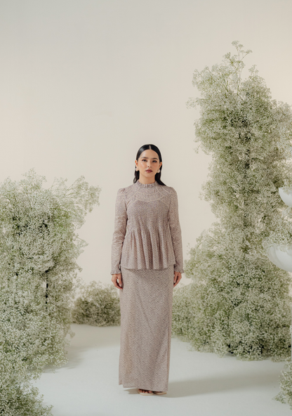 The Jannah Kurung in Dusty Lavender