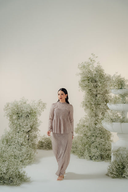 The Jannah Kurung in Dusty Lavender