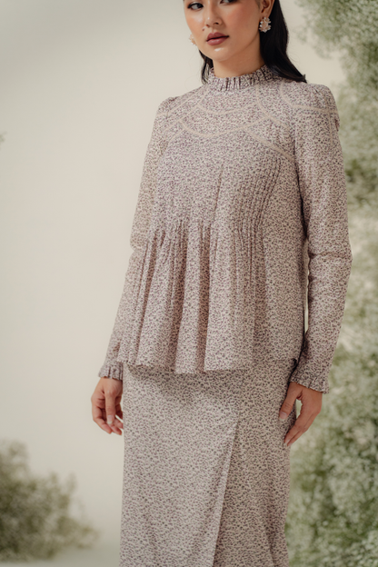 The Jannah Kurung in Dusty Lavender