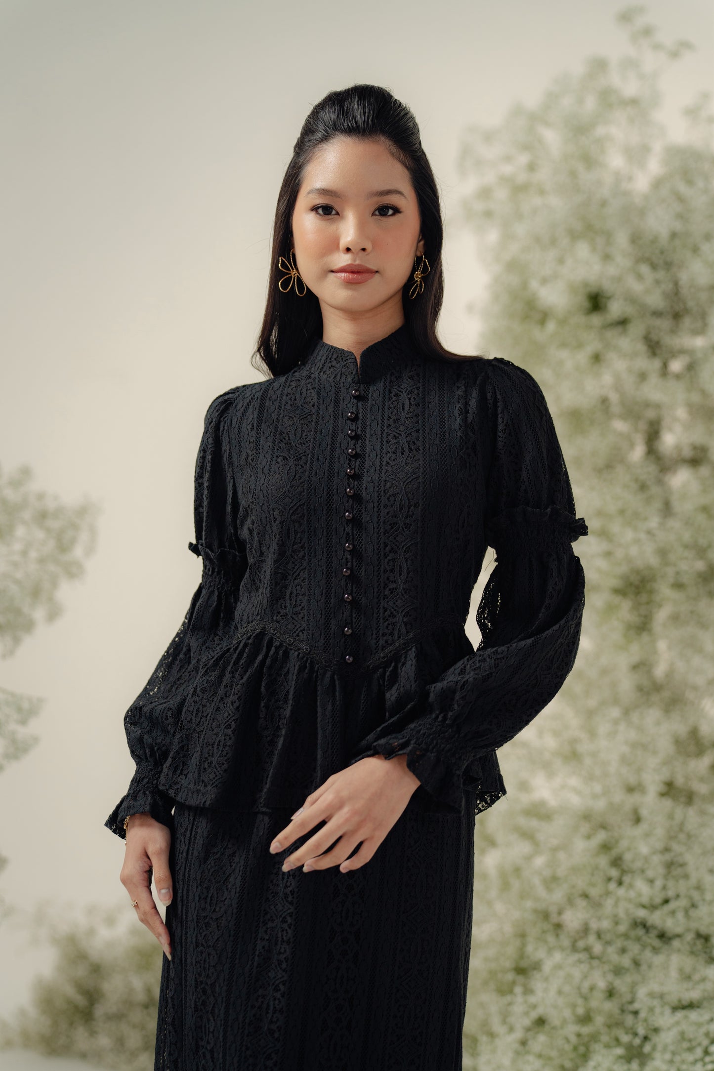 Celeste Kurung in Midnight