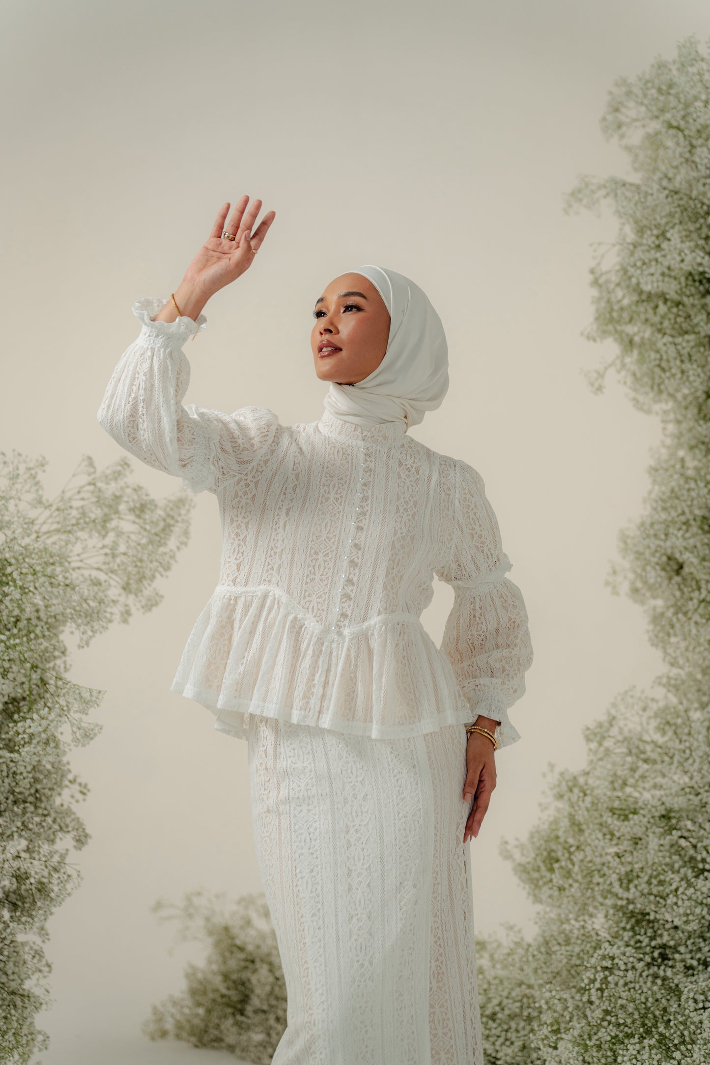 Celeste Kurung in Pearl