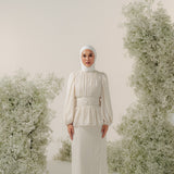 Eden Kurung in Cream Lilac Floral