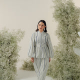 The Opal Kurung in Cerulean Print