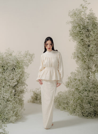 Josie Kurung in Cream Broderie Anglaise