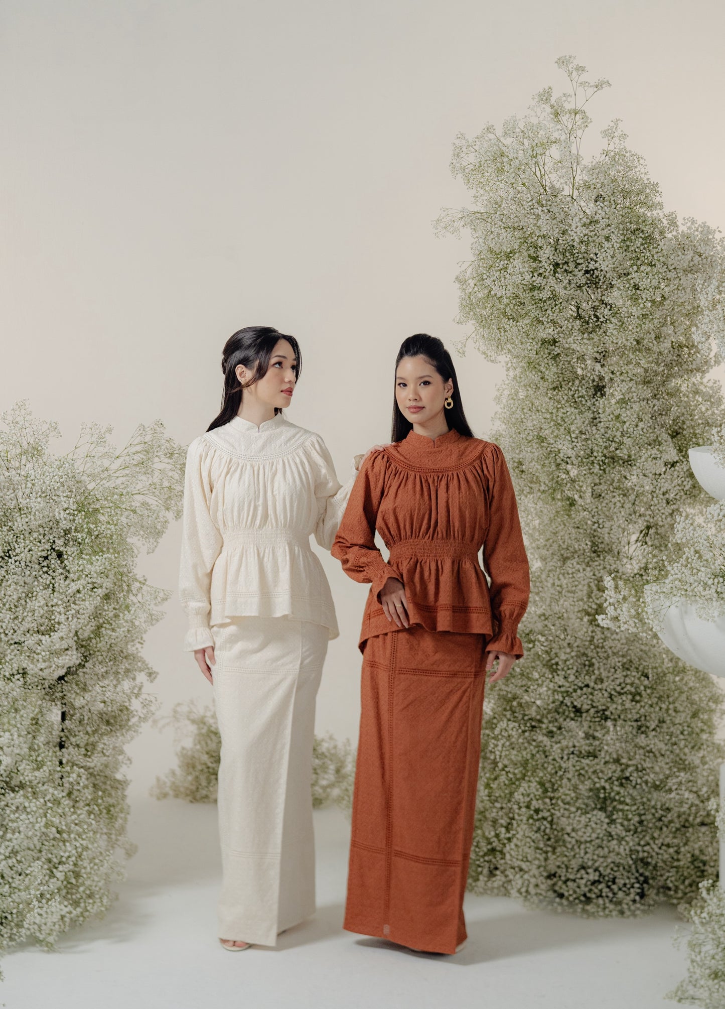 Josie Kurung in Cream Broderie Anglaise