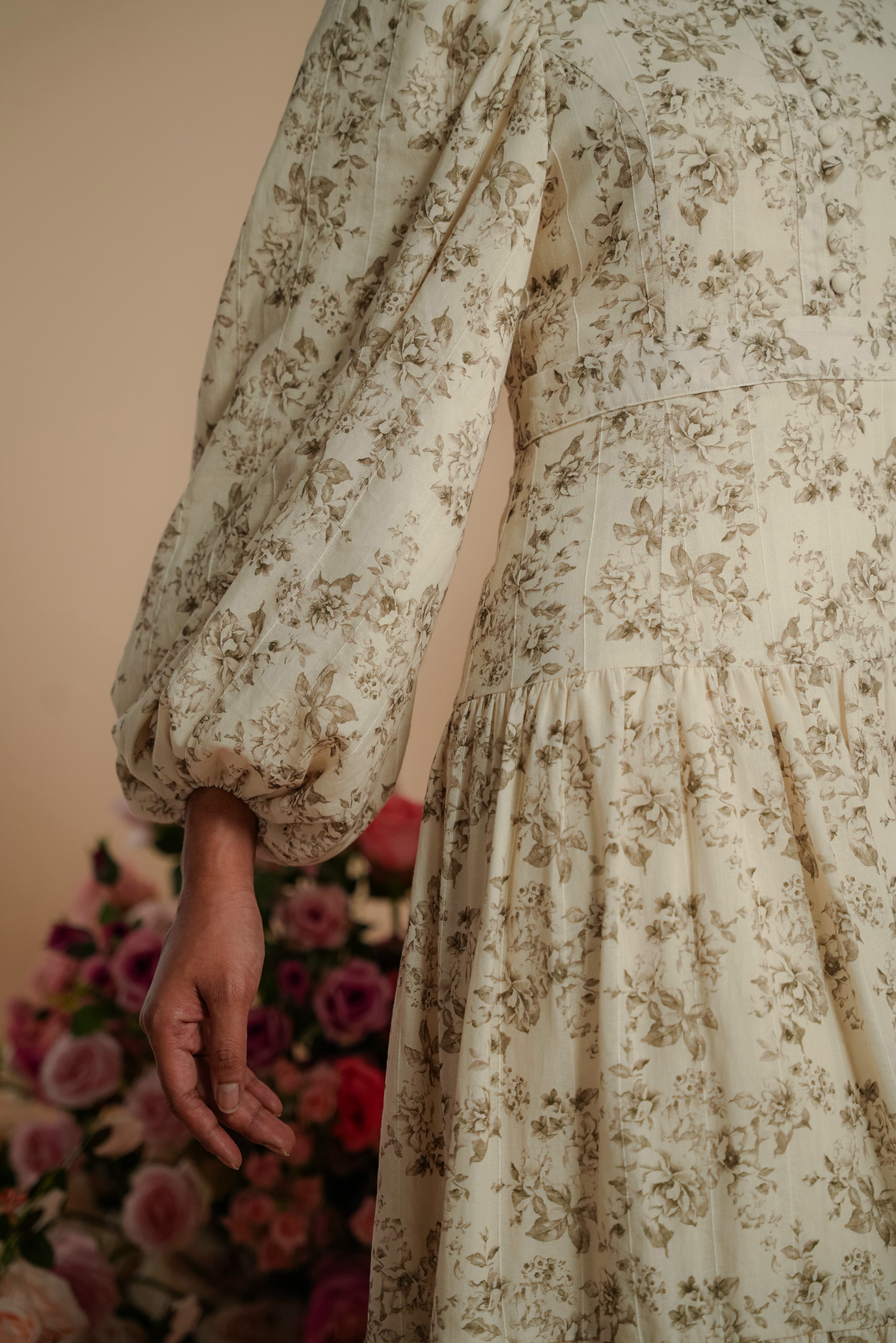 The Opal Dress In Forest Print