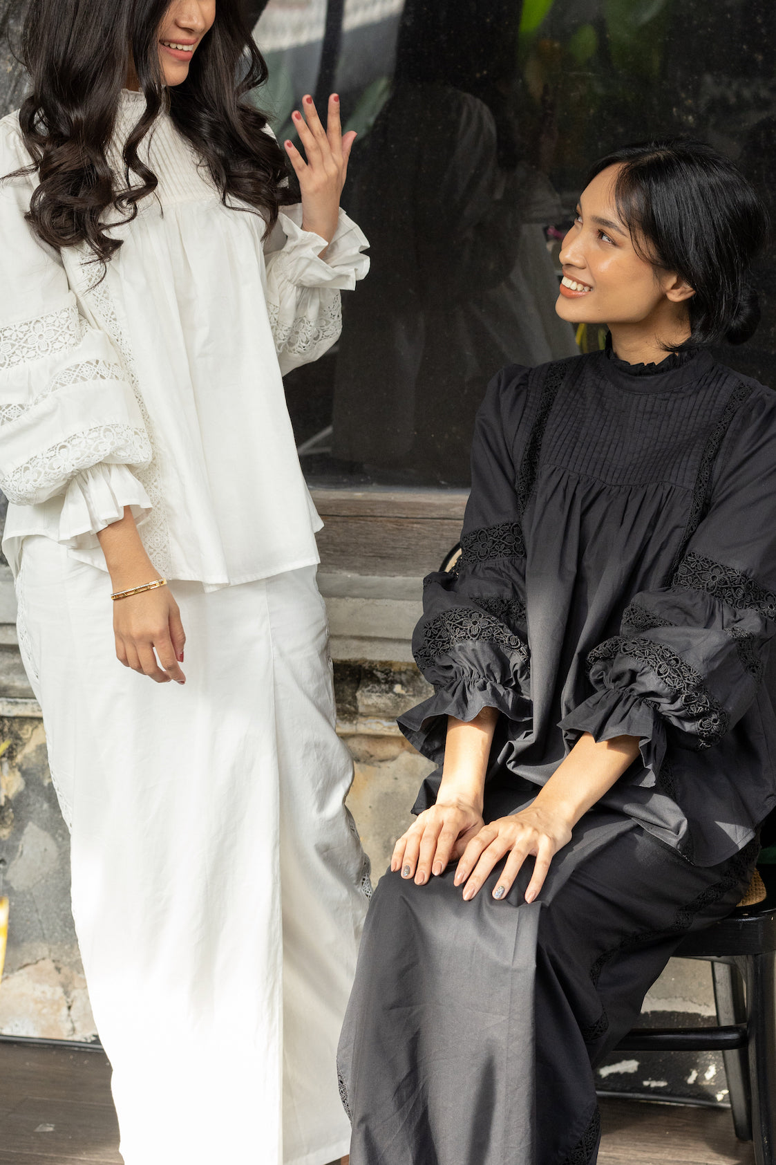 SOLANGE KURUNG IN CHANTILLY LACE