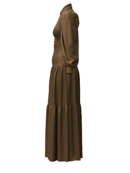 OPAL DRESS IN BROWN